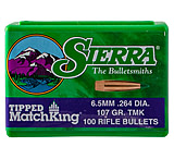 Image of Sierra Bullets 6.5mm Caliber 107 Grain Tipped MatchKing Rifle Bullets