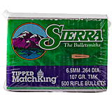 Image of Sierra Bullets 6.5mm Caliber 107 Grain 500 Box Tipped MatchKing Rifle Bullets