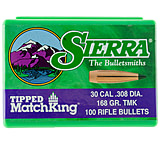 Image of Sierra Bullets .30 Caliber 168 Grain Tipped MatchKing 100 Rifle Bullets