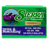 Image of Sierra Bullets .30 Caliber 195 Grain Tipped MatchKing Rifle Bullets