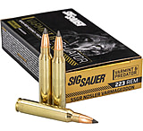 SIG SAUER .223 Remington 55 Grain Nosler Varmageddon Brass Cased Rifle Ammo, 20 Rounds, C223VP55-20