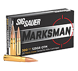 SIG SAUER 300 BLK 125 Grain Match Brass Cased Rifle Ammo, 20 Rounds, C300A1-20
