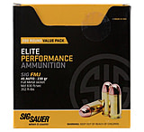 Image of SIG SAUER Value Packs .45 ACP 230 grain Full Metal Jacket Brass Cased Centerfire Pistol Ammunition