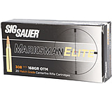 SIG SAUER Elite Match Grade .308 Winchester 168 grain Open Tip Match Brass Cased Centerfire Rifle Ammunition