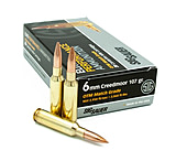 SIG SAUER SIG Match Grade Rifle Ammunition 6mm Creedmoor 107 grain Open Tip Match Brass Cased Centerfire Rifle Ammunition