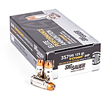 Image of SIG SAUER V-Crown Ammo .357 SIG 125 grain Jacketed Hollow Point Brass Cased Centerfire Pistol Ammunition