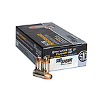 SIG SAUER Elite V-Crown 9 mm Luger 147 grain Jacketed Hollow Point (JHP) Brass Casing Centerfire Pistol Ammunition