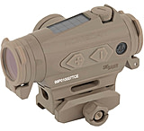 Image of SIG SAUER Romeo4T Red Dot Sight, Ballistic Circle Dot, Solar, 0.5 MOA Adjustable, Side Battery, Hex Bolt Mount, Spacer, Flat Dark Earth, Medium, SOR43131
