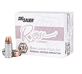 SIG SAUER Rose 9mm Luger 115 Grain Jacketed Hollow Point Pistol Ammo, 20 Rounds, E9MMA1-ROSE-20