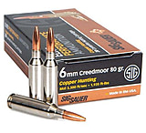 SIG SAUER SIG Hunting Rifle Ammunition 6mm Creedmoor 80 grain Hunting Tipped Brass Cased Centerfire Rifle Ammunition