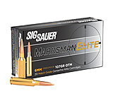 SIG SAUER SIG Match Grade Rifle Ammunition 6mm Creedmoor 107 grain Open Tip Match Brass Cased Centerfire Rifle Ammunition