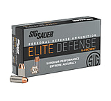 SIG SAUER V-Crown Ammo .40 S&amp;W 165 grain Jacketed Hollow Point Brass Cased Centerfire Pistol Ammunition