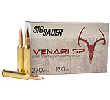 SIG SAUER Venari .270 Winchester 130 Grain Soft Point Brass Cased Rifle Ammunition