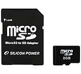 Image of Silicon Power microSD Memory Card with Two Adaptors (SD &amp; miniSD) - 512MB / 1GB / 2GB