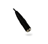 Image of Silynx Cable Adapter for Civilian Headset with Civilian Ear Buds, Black Cable Adapter &amp; White Ear Buds