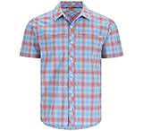 Image of Simms Fishing Products Stone Cold Shirt Short Sleeve, Sea Pool, Ombre Plaid - Men's