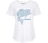 Image of Simms Fishing Products Floral Bass T-Shirts - Women's