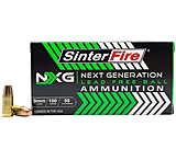 SinterFire NXG Lead Free Ball 9 mm Luger 100 Grain Monolithic Copper Brass Cased Pistol Ammo, 50 Rounds, 855040006358