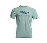 Image of Sitka Gear Icon Aquafade Tech Tee Saltwater Blue Aquafade L 28D00134
