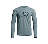 Image of Sitka Gear Radiant Graphic LS Crew Gravel Blue Hooked L C7BDED9B