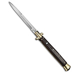 Image of SKM 13 Italian Stiletto Automatic Knife Hardwood/Brass 5.7 Satin Bayonet EADB69A3