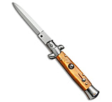 Image of SKM 7 Italian Stiletto Automatic Knife Orange Pearlex 3 Satin Dagger B1AF3875
