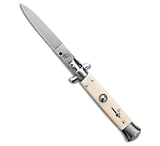 Image of SKM 8 Italian Stiletto Automatic Knife Sim. Ivory 3.25 Satin Flat FF1EFE44