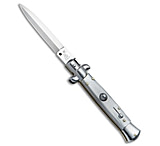 Image of SKM/AB 8 Italian Stiletto Dagger Automatic Knife Gray Pearlex 3.3 Satin 55E74356