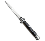 Image of SKM AB 9 Italian Stiletto Automatic Knife Ebony Wood 3.8 Satin Bayo 7CCC3646