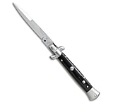Image of SKM AB 9 Italian Stiletto Bayo Automatic Knife Black Acrylic 3.8 Satin 9ADF4B88
