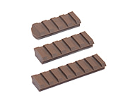 Image of Slide Fire Solutions Assorted Rail Pack Includes One Of Each Size 4 Slot 1.92 Inch/5 Slot 2.15 Inches/7 Slot 2.94 Inches Dark Earth 12-0103-02