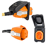 Image of SmartPlug 30 Amp Non Metallic Black Inlet &amp; Plug Combo