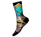 Image of Smartwool Bike Zero Cushion Wolf Print Crew Socks