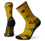 Image of Smartwool Hike Light Bear Camp Print Crew Socks - Men's