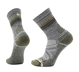 Image of Smartwool Hike Light Cushion Striped Mid Crew Socks - Men's