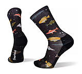 Image of Smartwool Hike Light Fly and Lure Print Crew Socks - Men's