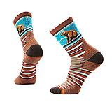 Image of Smartwool Hike Targeted Cushion Bear Stripe Mid Crew Socks - Men's