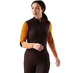 Image of Smartwool Intraknit Thermal Merino Base Layer Colorblock 1/4 Zip - Women's