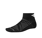 Image of Smartwool PhD Running Ultra Light Mini Sock - Men's -X-Large-Black/Silver