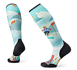Smartwool Ski Targeted Cushion Snow Bunny Print OTC Socks - Women's, Capri, Small, SW002167810100S000