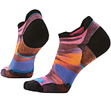 Image of Smartwool Run Targeted Cushion Brushed Print Low Ankle Socks - Women's