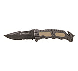 Image of Smith &amp; Wesson Liner Lock Partially Serrated Drop Point Folding Knife