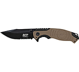 Image of Smith &amp; Wesson S&amp;w Knife M&amp;p Index Flipper 3.5&quot; Black/desert Tan Clip Pt