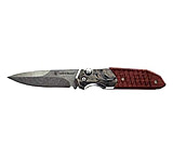 Image of Smith &amp; Wesson S&amp;w Knife Unwavered Automatic 3.3&quot; Drop Point Satin/wood