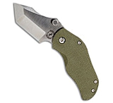 Image of Sniper Bladeworks AP Tanto Frame Lock Knife OD Green Canvas Micarta 2.3 Satin E79BBE72