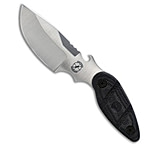 Image of Sniper Bladeworks Skinner Fixed Blade Knife Black Canvas Micarta 4.3 Satin E72CA3B3