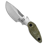 Image of Sniper Bladeworks Skinner Fixed Blade Knife OD Green Canvas Micarta 4.3 Satin 891721BA