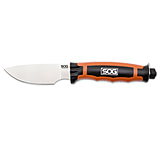 Image of SOG Specialty Knives &amp; Tools 3.8 in. Bladelight Hunt LED Straight Edge Steel Blade Fixed Knife, Leather Sheath, Satin Finish