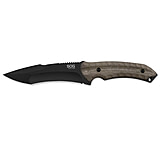 Image of SOG Specialty Knives &amp; Tools Kiku Straight-Edge Fixed Steel Blade Drop Point Knife, Linen Micarta Handle
