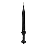 Image of SOG Specialty Knives &amp; Tools Phantom Strike Machete Fixed Blade Knife 17.6inch Spear Point 420 Black Blade Glass Reinforced Nylon Grn Handle Black